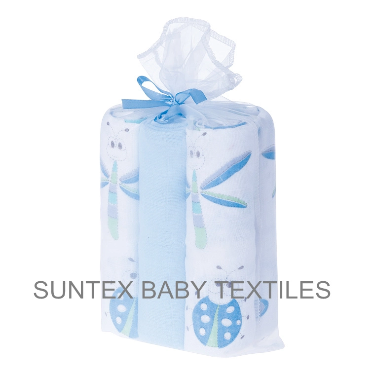 Stars Print 100% Bamboo Muslin Baby Reusable Diapers