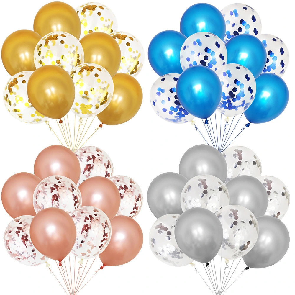 Event Decorations 10 Pieces Latex Confetti Balloons Set Birthday Party Wedding Baby Shower Proposals Bl14501