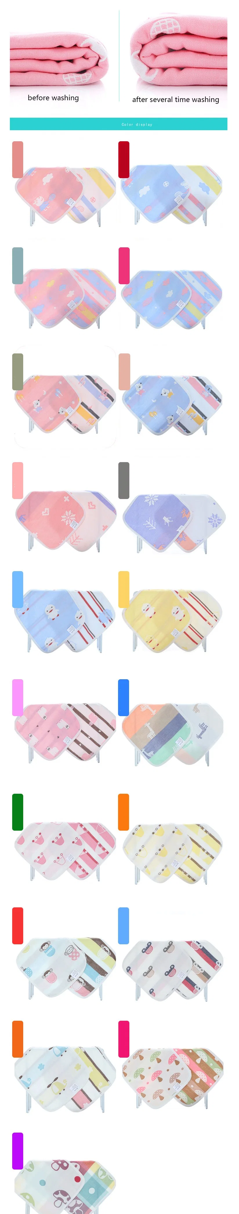 Soft Newborn Muslin Gauze Baby Face Towel and Muslin Gauze Washcloth for Sensitive Skin- Baby