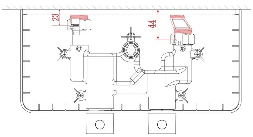 Baby Shower Children Bath 38 Temperature Safety Anti-Sclad Thermostatic Faucet Thermostatic Bath Shower with Tempered Glass Big Shelf